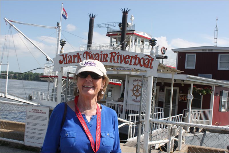 PAT KELLY WITH OUR RIVER BOAT