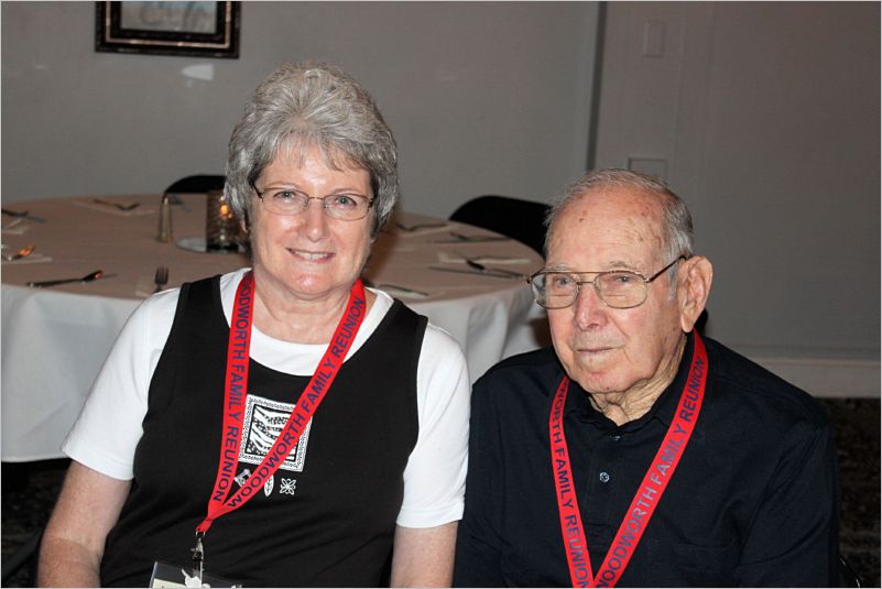 BANQUET .... BECKY SMITH AND DAD MARSHALL WOODWORTH