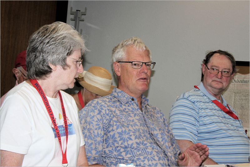 BECKY SMITH of nearby Quincy, TOM WOODWORTH  of Oregon, and DON WOODWORTH of Minnesota