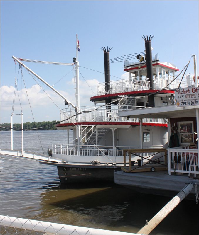 OUR RIDE FOR THE DAY -- THE MARK TWAIN RIVER BOAT